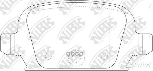 Колодки тормозные дисковые PN0192 PN0192 NiBK
