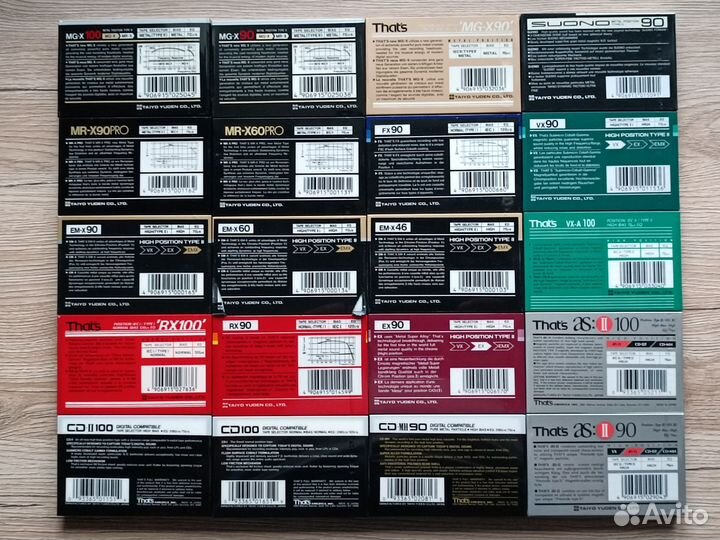 Аудиокассеты Thats в ассортименте