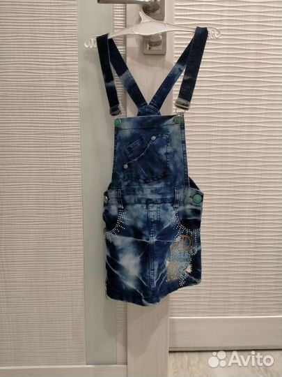 Джинсовый сарафан для девочки