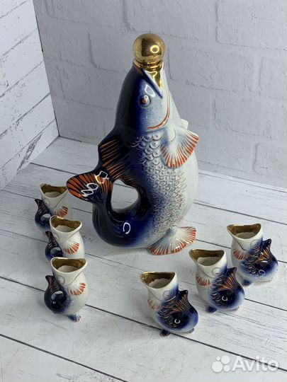 Штоф набор рыба СССР