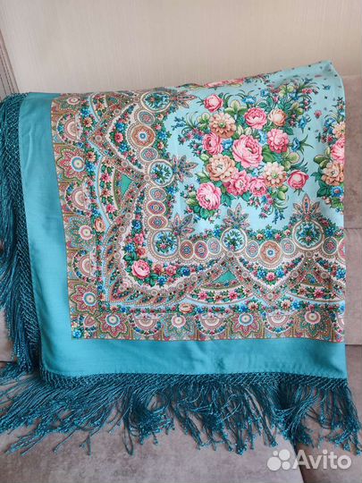 Павлопосадский платок шаль Славянка