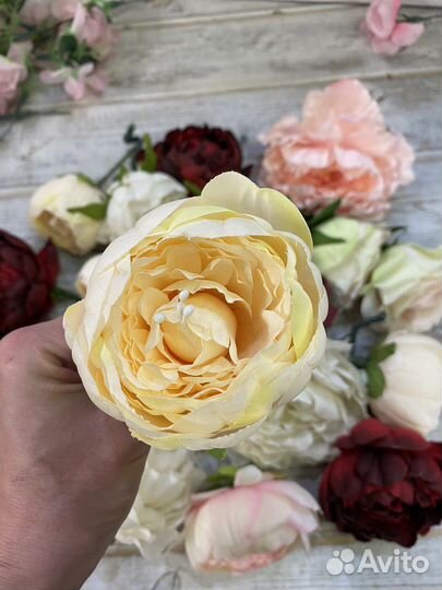 Пионы розы искусственные