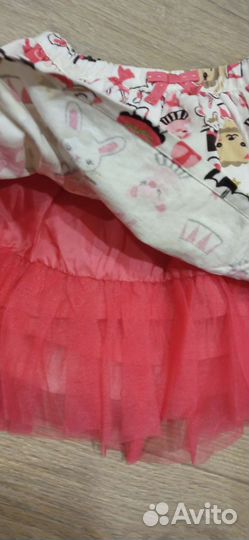 Юбка 104 вельвет/фатин