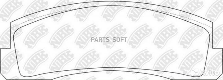 Nibk PN0230 Колодки тормозные дисковые перед