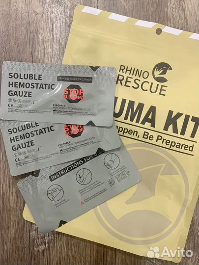 Гемостатический бинт Rhino rescue