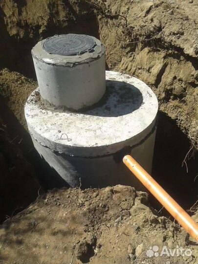 Септик из бетонных колец/Канализация для дома