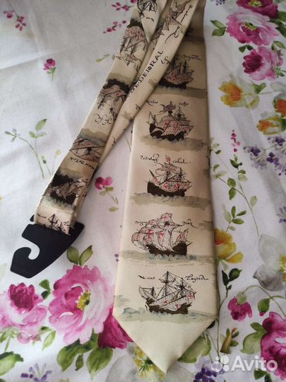 Галстук новый ручной работы шёлк