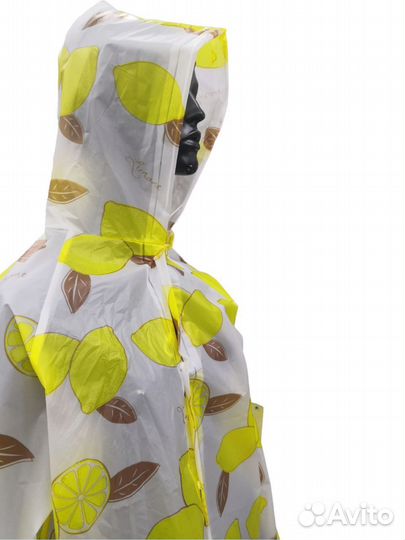 Плащ - дождевик EVA raincoat, лимоны