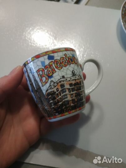 Сувенир из Испании, кофейная пара Барселона