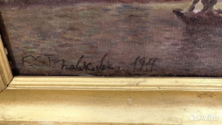 Картина маслом на холсте 1911 год