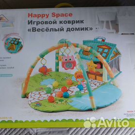 Развивающий коврик «Домик для игрушек», с дугами + шары