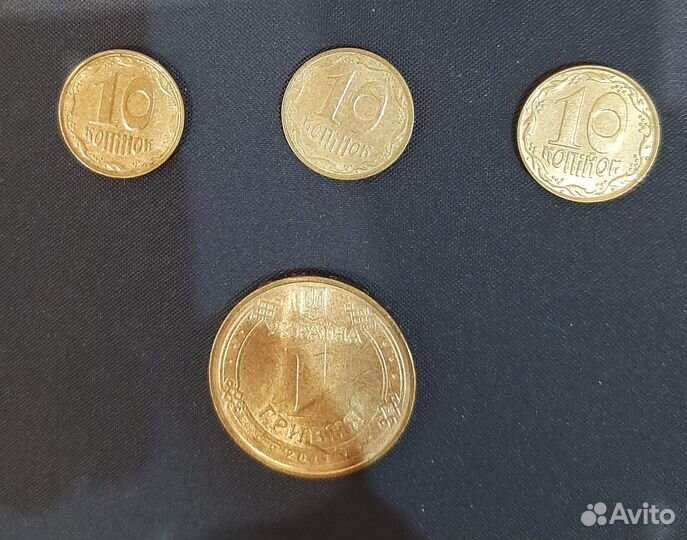 Монеты иностранные + гривны