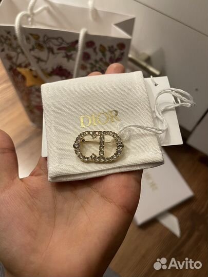 Оригинальная брошь Christian Dior Clair D Lune