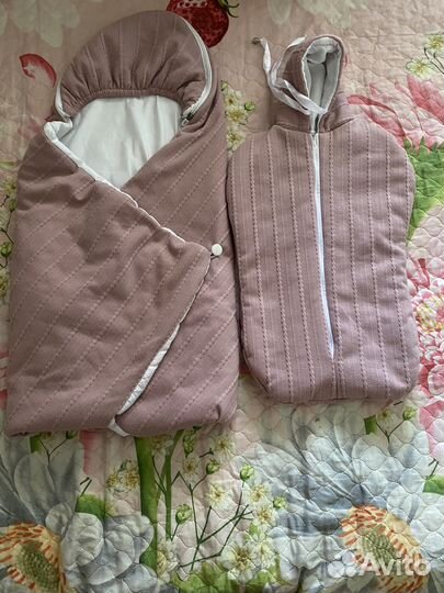 Конверт и кокон для новорожденного