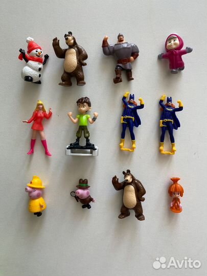 Игрушки из киндера, разобраны по тематике