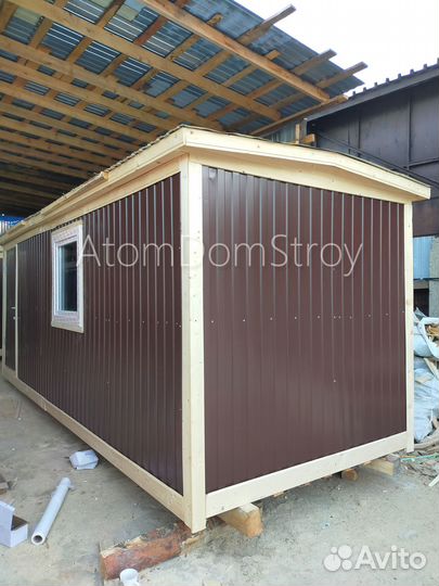 Бытовка деревянная утепленная с электрикой