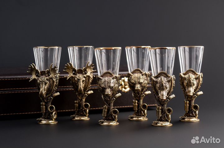 Рюмки лафитники хрустальные