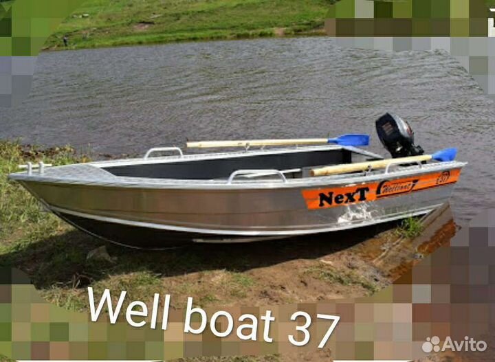 Лодка алюминиевая Wellboat 37
