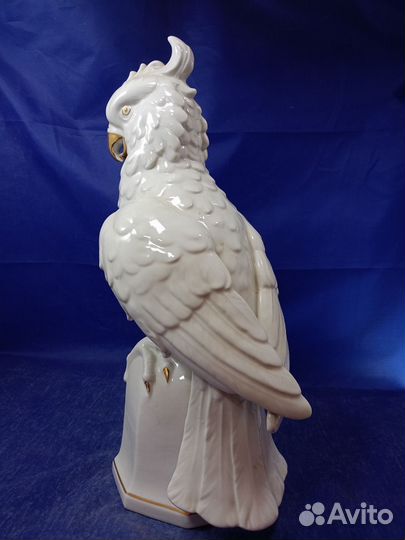 Фарфоровая статуэтка Попугай Какаду Германия Ориги