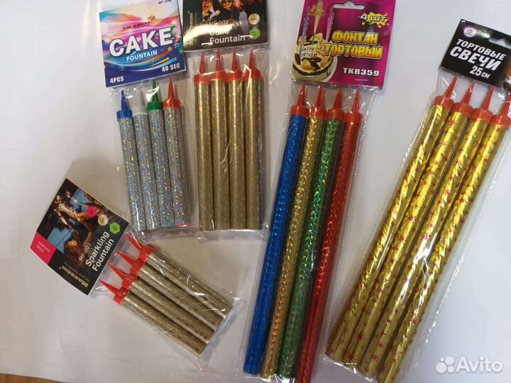 Фонтаны на торт