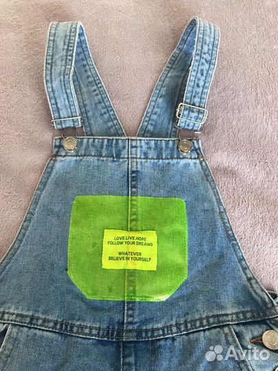 Комбинезон джинсовый для девочки