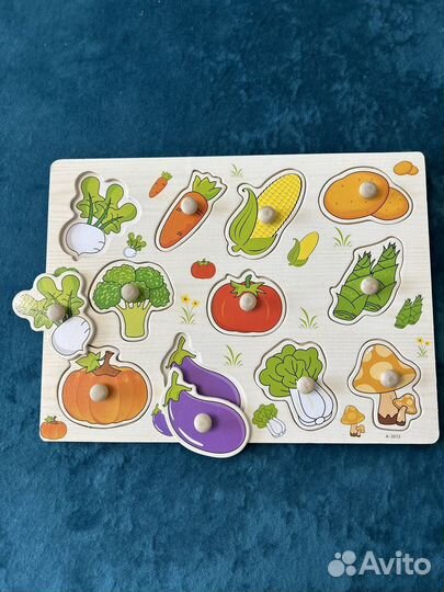 Деревянные вкладыши (пазлы) новые