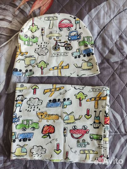 Шапки и снуд на 1.5-2 года