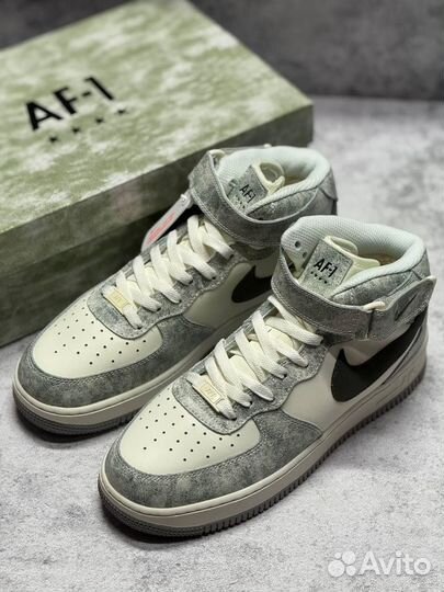 Кроссовки Nike Air Force 1 High зимние (Арт.19422)