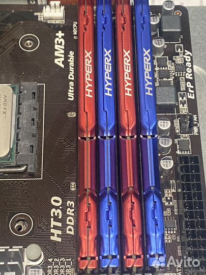 Материнская плата AM3+, проц FX, DDR3