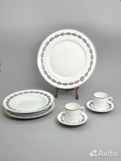 Посуда Hermes Chaine d'Ancre Platine оригинал