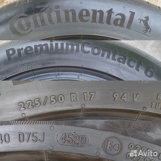 Continental PremiumContact 6 225/50 R17 94V