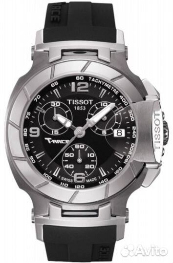 Чёрный ремешок на часы Tissot T048.217 Оригинал