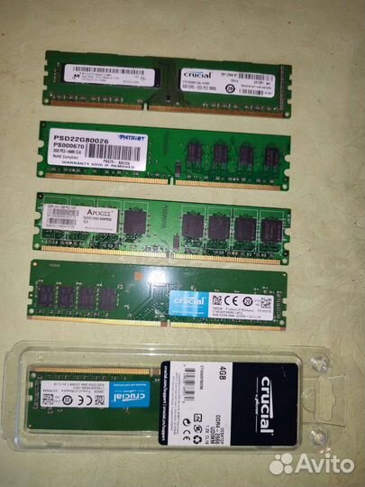 Оперативная память ddr2,ddr3,ddr4