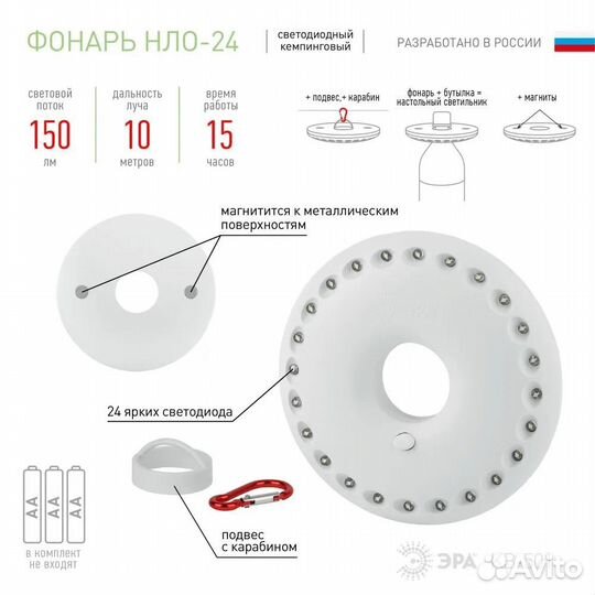 Светодиодные кемпинговые фонари – 2шт