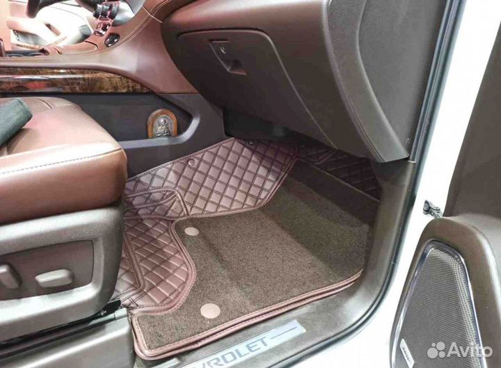 3Д коврики из экокожи chevrolet tahoe IV 2019