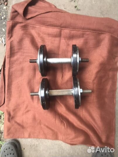 Гантели разборные по 10кг каждая