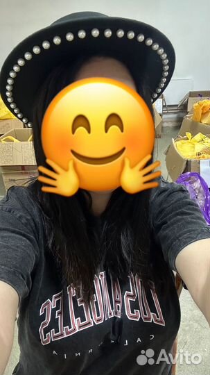 Шляпа женская черная