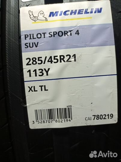 Michelin Pilot Sport 4 SUV 285/45 R21 113Y