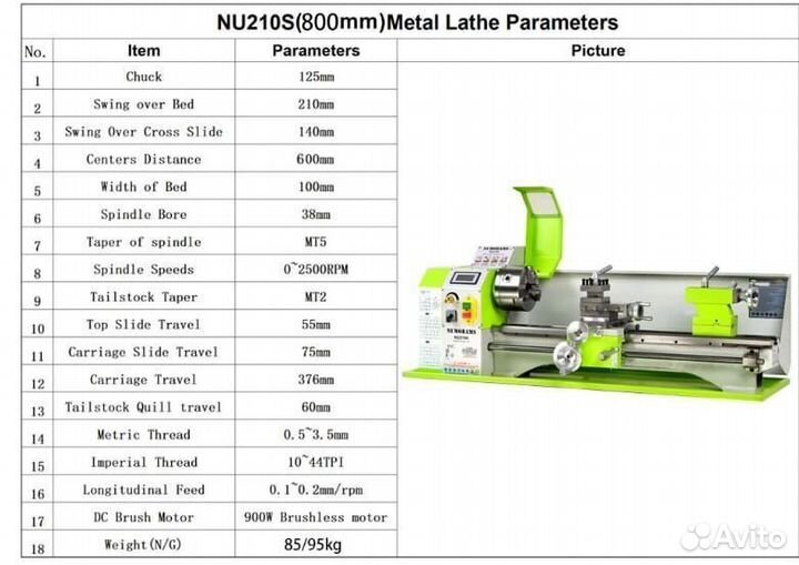 Токарный станок NU210S800