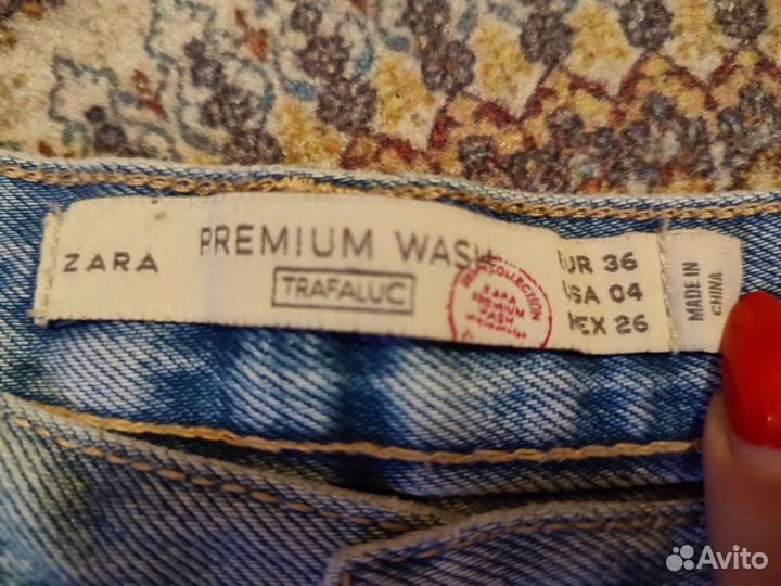 Джинсовые шорты zara из Европы