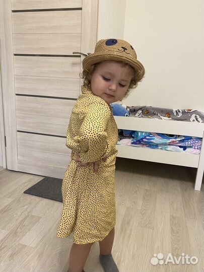 Платье комбинезон zara, для девочки, р.122