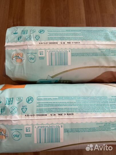 Подгузники Pampers premium care 3 104 шт
