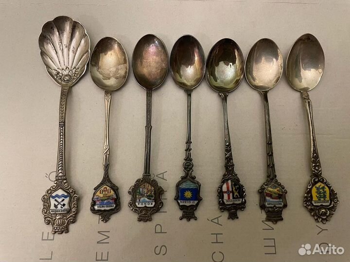 Коллекционные ложечки серебро 800 пробы