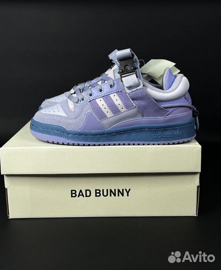 Кроссовки Bad Bunny x Adidas Forum Buckle Low Сини