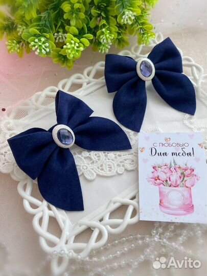 Бантики для волос ручной работы