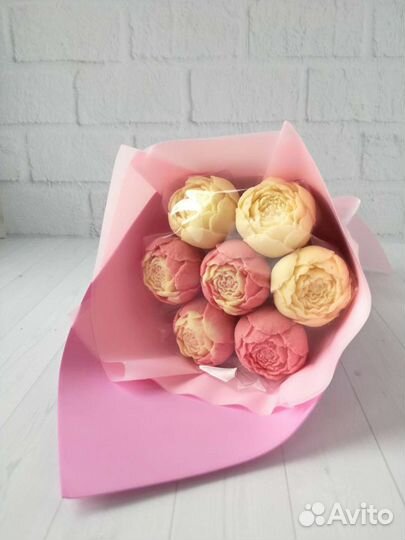 Букет из шоколадных пионов