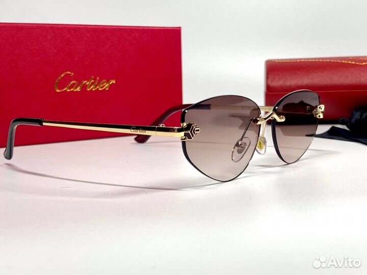 Очки Cartier женские золотые