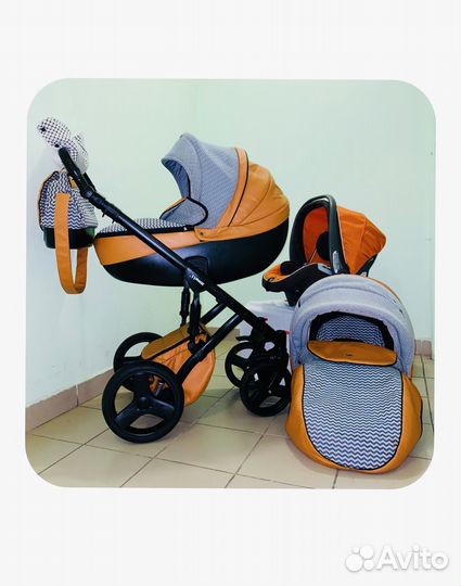 Коляска 3в1 Anex Sport Foxy Verdi эко-кожа