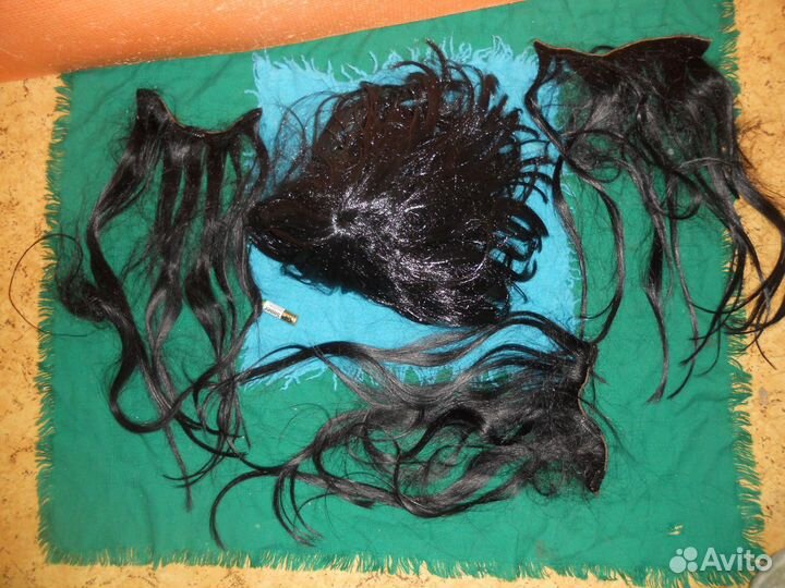 Парик женский чёрный пряди отдельно самовывоз