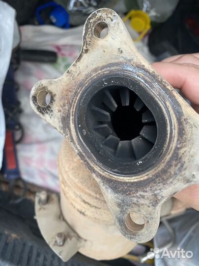 Выпускной коллектор на volkswagen polo 5рейсталинг